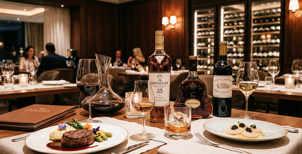 Элитный алкоголь и гастрономия: как сочетать напитки с высокой кухней