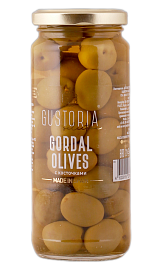 Зеленые оливки с косточками GUSTORIA 358 г