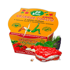 Вяленые томаты с крем-сыром в пряном масле с прованскими травами 130 г
