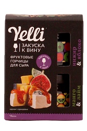 Фруктовые горчицы для сыра: Инжир&Яблоко, Манго&Лайм Yelli 100 г