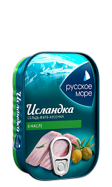 Сельдь Исландка филе-кусочки в масле  115 г