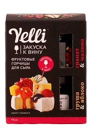 Фруктовые горчицы для сыра: Гранат&Малина, Груша&Яблоко Yelli 100 г