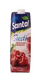 Напиток красная вишня SANTAL 1,0 л