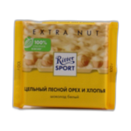 Риттер Спорт EXTRA NUTбелый, цел.орех и хлопья 100 г