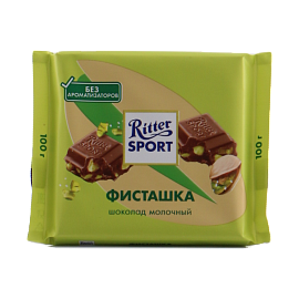 Риттер Спорт EXTRA NUT молочный, соленая фисташка 100 г