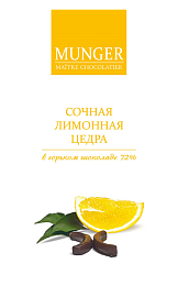 Цукаты из цедры лимона в горьком шоколаде 45 г