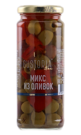 Оливки микс GUSTORIA 358 г